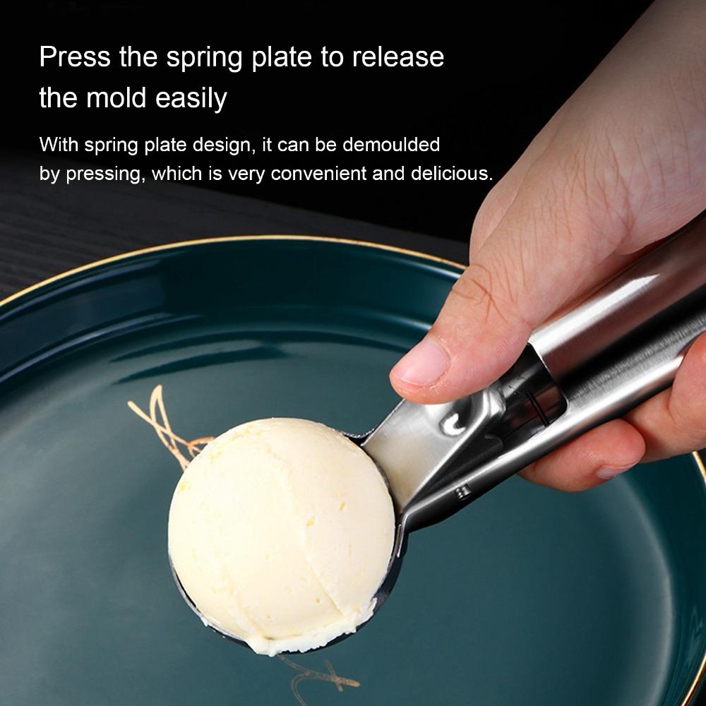 Dishwasher Safe Fruit Ball Scoop 304 Stainless Steel Cutlery Accessory Ice Cream Scoop Sundaes