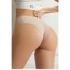 Lady Spring and Summer Sexy Hollow Out Pure Color Ice Silk High Play Without Trace One Piece Type Briefs