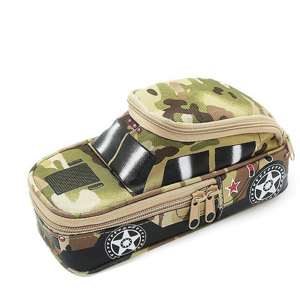 

Пеналы на двойной молнии Камуфляж Транспорт Пенал Пенал Пенал Мальчики Дети жёлтый