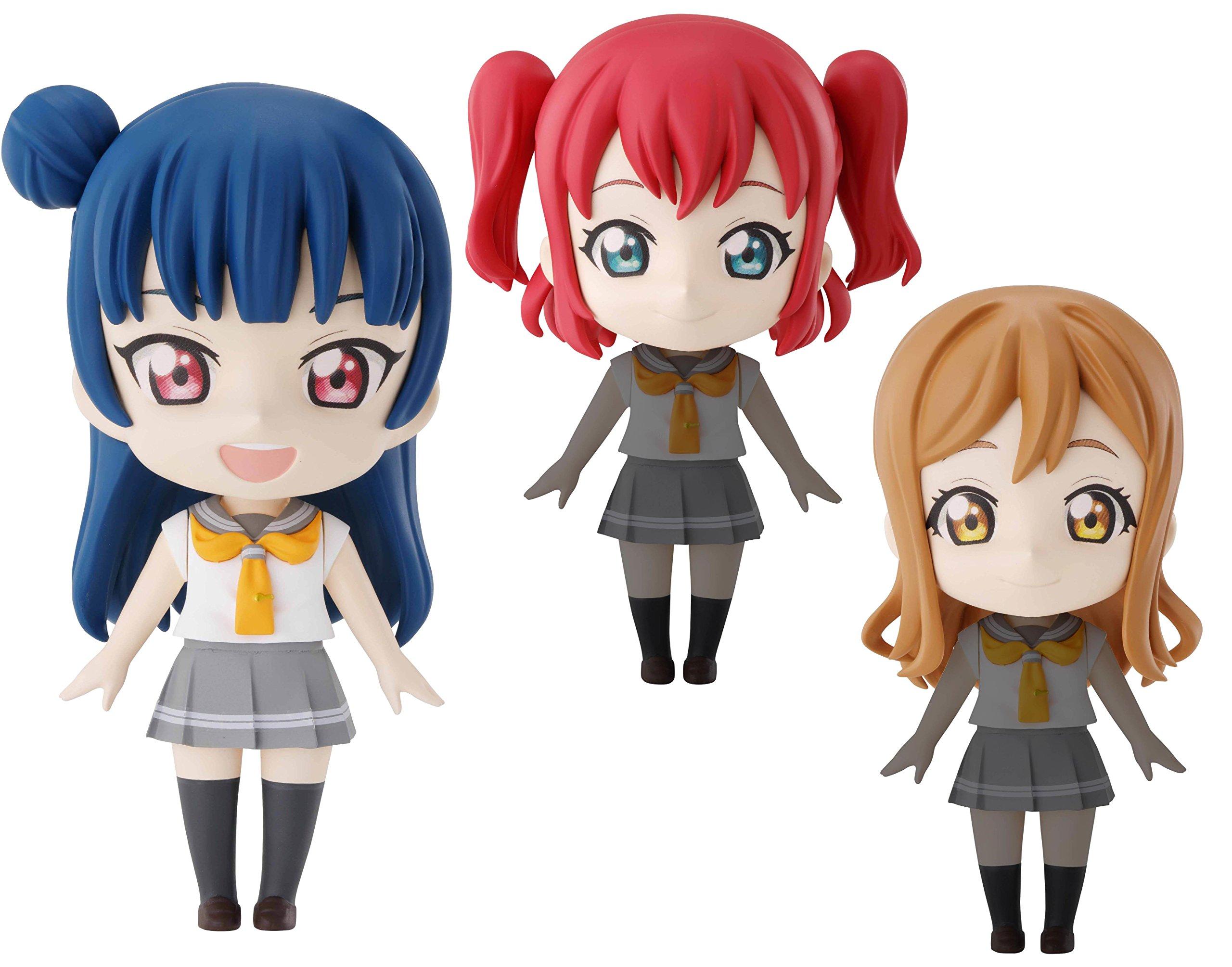 Puchiaraize Love and Ruby Plastic Model Kit Live! Sunshine!! Yoshiko, Hanamaru, Pre-colored