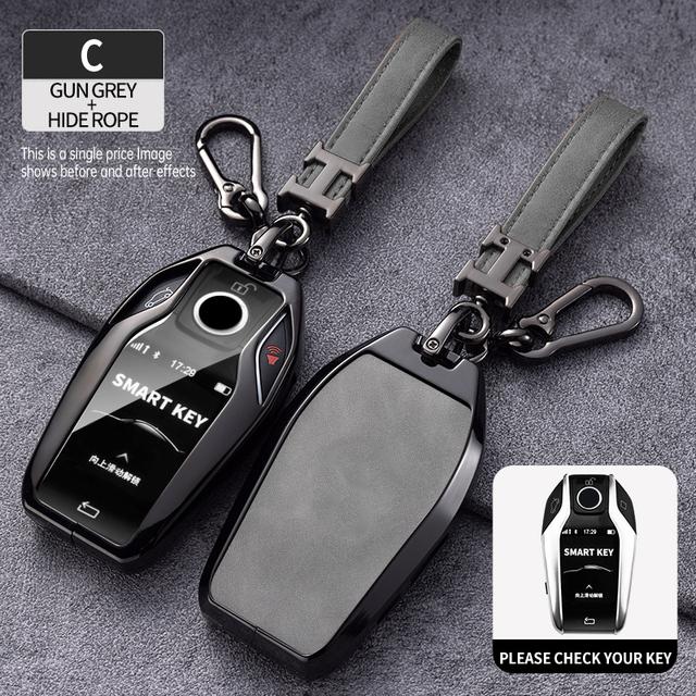 Zinc Alloy Car Remote Key Case Cover Shell For BMW 5 7 Series G12 G11 G30 G32 G31 I8 I12 I15 G01 X3 G02 X4 G05 X5 G07 X7 Car Bag