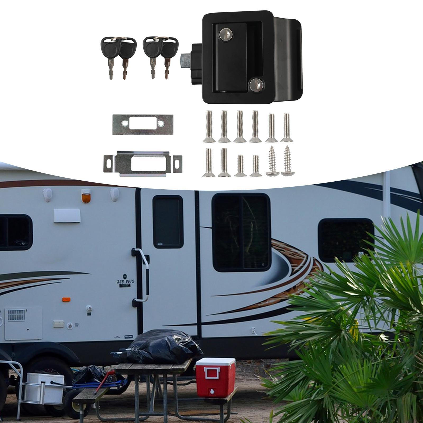 

RV Door Lock Campers Latch Replaces Premium with Paddle Deadbolts Entry 2 чёрный