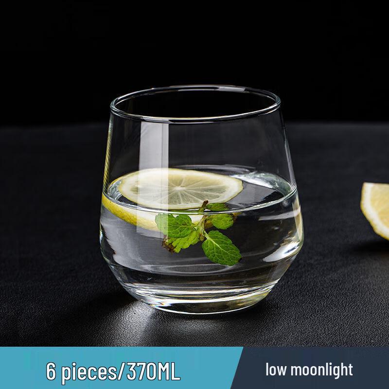 Huazao Baijia WZ 6-Piece Heat-Resistant Glass Cup Set 370ml (6-Piece Set)