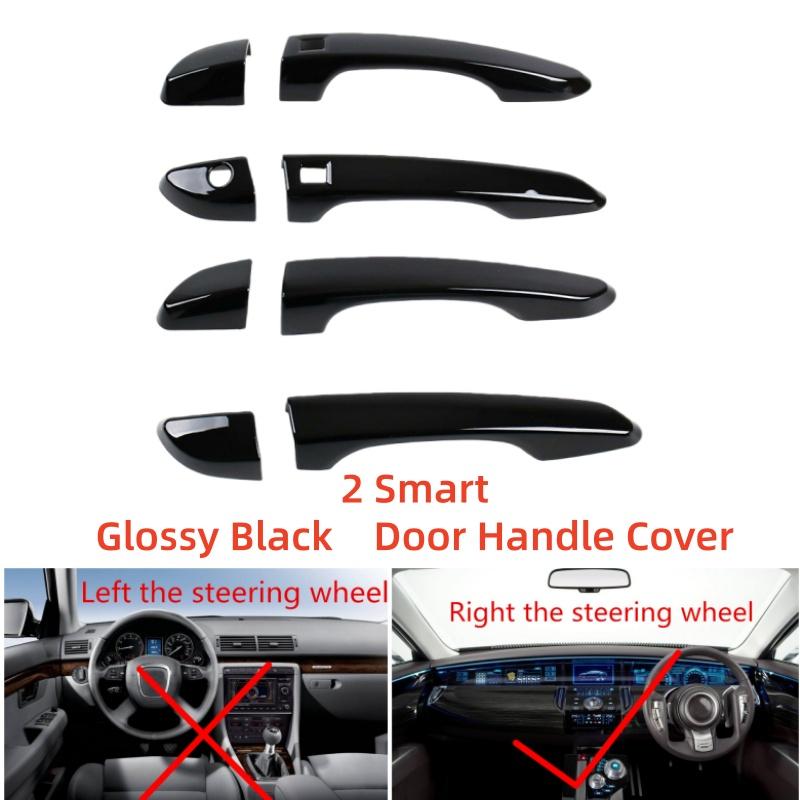 Car Upgrade Sticker ABS Gloss Black Accessorie Plated Exterior Door Handle Cover Trim Paste Style For Hyundai Tucson 2015-