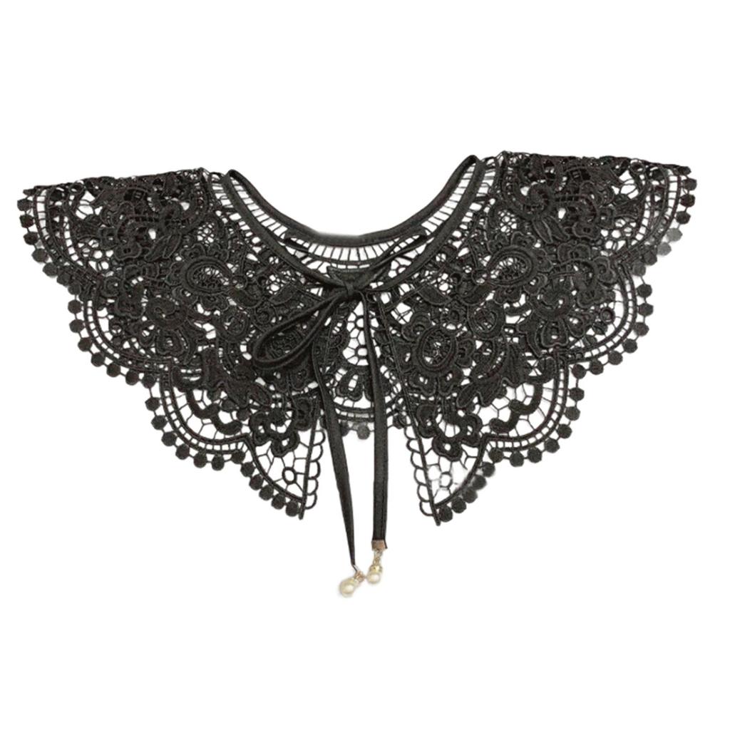 Col en dentelle faux col chauffe épaules col brodé col Dickey col pull col détachable pour robe de femme