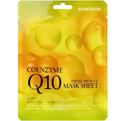 Coenzym Q10 Maskenblatt, 21 g - Feuchtigkeitsspendende Tuchmaske mit Coenzym Q10