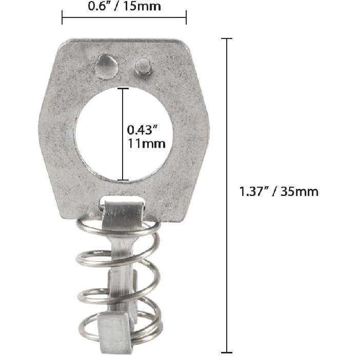 RV Water Heater Cam Lock, Stainless Steel Door Latch Fastener, 2 PCS