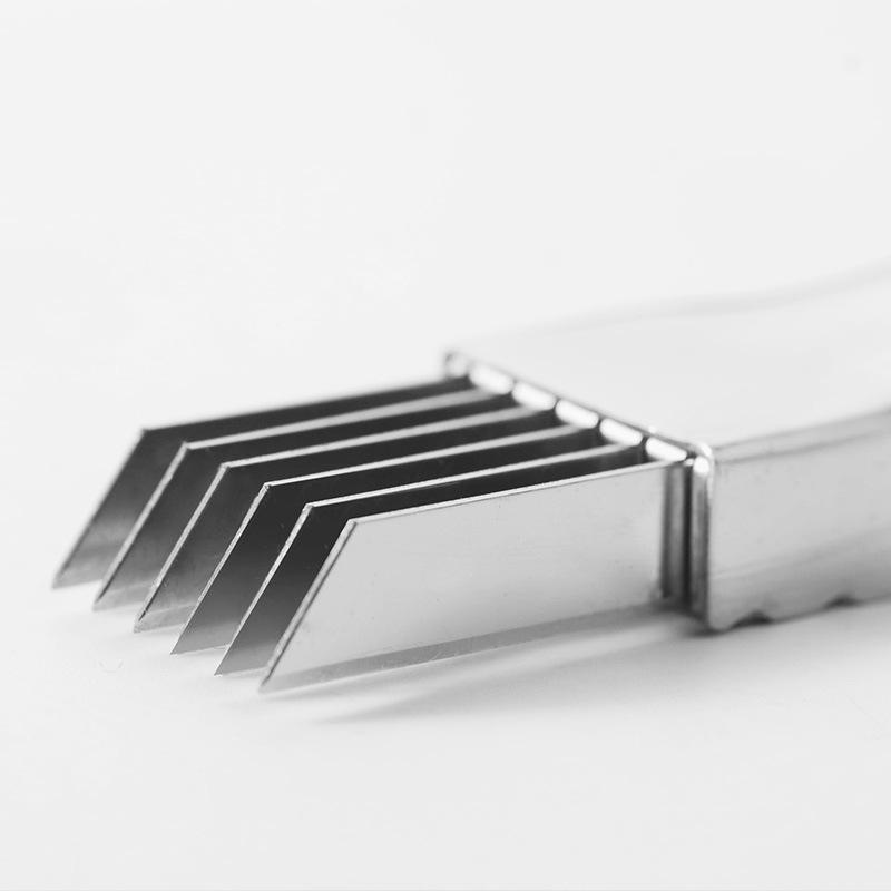 Stainless Steel Onion Slicer Cutter Scallion Cutter Knife Multi Vegetable Fruit Chopper Shredder Kitchen Gadget KC0148