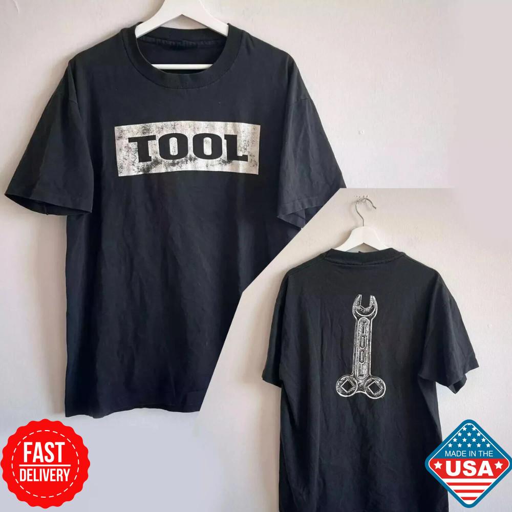 Vintage 90s Tool Alternative Metal Rock Band Wrench Tour Tshirt Size S-5XL Funny Unisex T-Shirt S