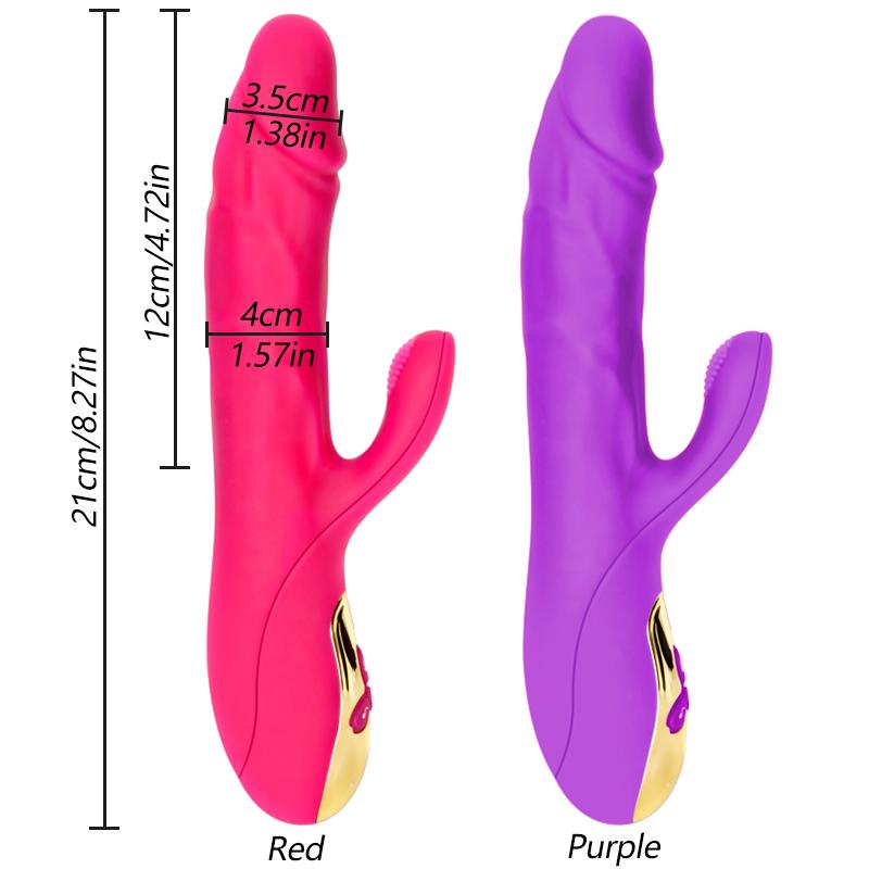 Magnetic Pulse Automatic Thrusting Vibrator for Women Heating Telescopic Masturbation G-spot Clitoral Stimulation Sex Toy