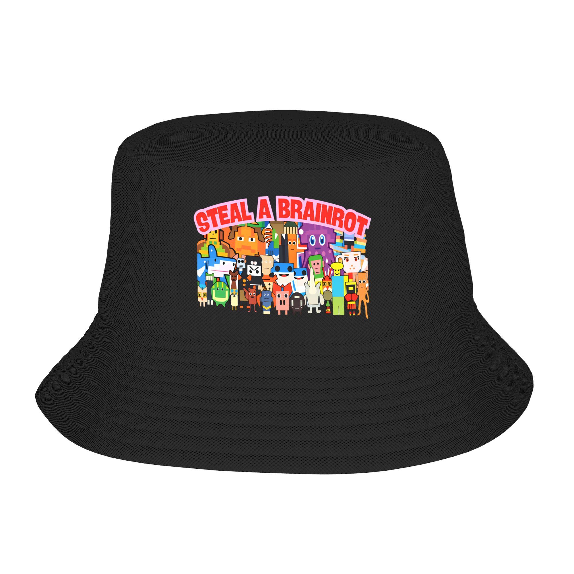 

Итальянская шляпа-ведро Brainrot Уличный стиль Рыбацкие кепки Персональные кепки-визоры для рыбалки для мужчин и женщин Повседневная индивидуальная кепка One Size