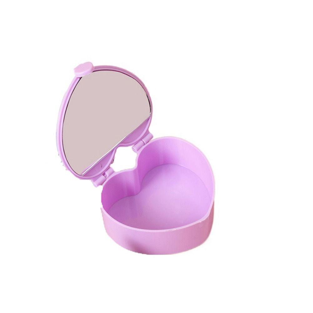 

With Mirror Children s Desktop Jewelry Box Cute Handheld Mirror Box Bedroom фіолетовий