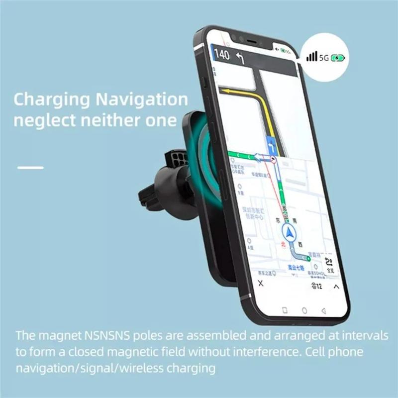 15W Wireless Fast Car Charger 360° Rotation Fast Charging Super Explosion-Proof Universal Car Mount Magnetic Wireless Charger