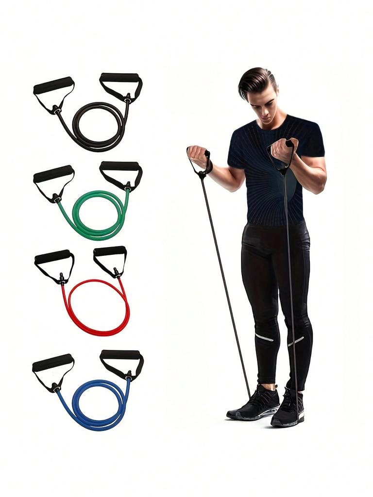 Adjustable Resistance Band with Handles for Home Workouts, Strength Training, Pilates, Stretching & Full Body Exercise