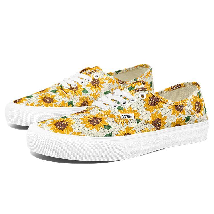 Vans Autentické Vintage Potisk Nízké Skate Boty Unisex Tenisky Žluté VN0A5HYP6SR