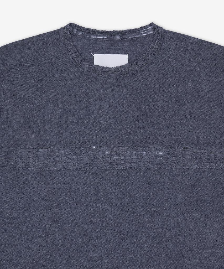 MAISON MARGIELA Distressed Cotton Jersey Sweatshirt - Grey / S67Hl0019M13261859J