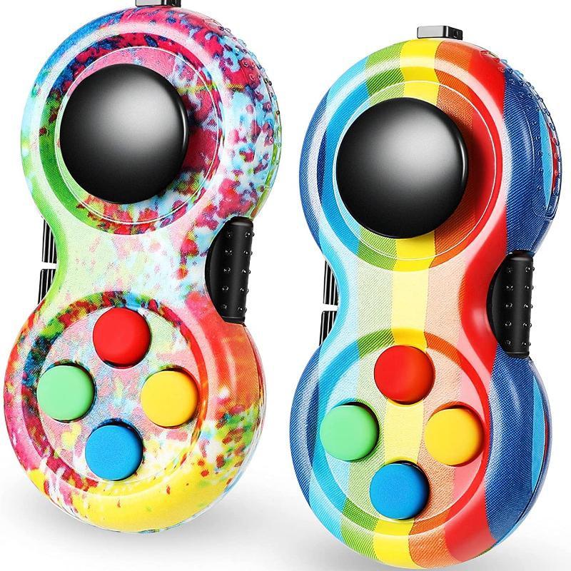 Buy Fidget Pad Sensory Fidgets Controller Pad Handheld Fidget Game Pad