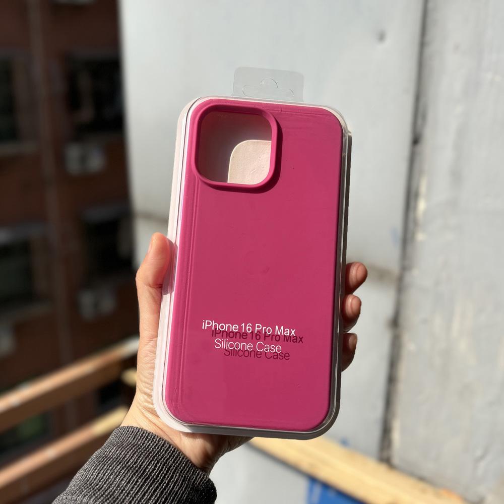 Solid Color Liquid Silicone Case Cover For iPhone 16 Pro Max 16Pro Soft Active Touch Camera Button Cases