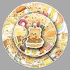 50PCS Waterproof 3D Cartoon Bear Stickers for Notebooks, Thermos Cups, and Planners