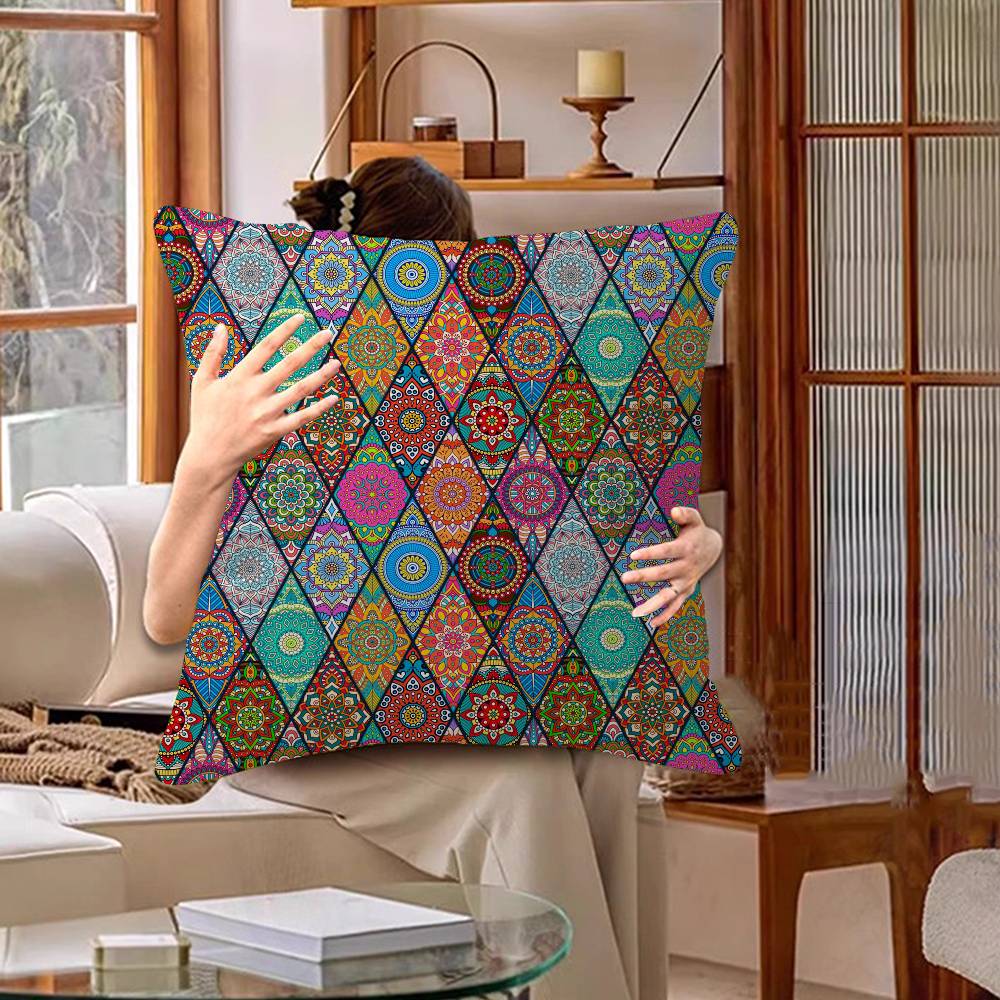 Bohemian Area Pillow Cover Design Cushion Cover Decor Holiday Decorati