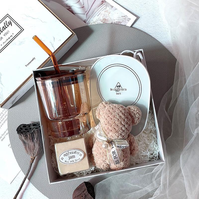 Ailan Huijia AQ Amber Straw Cup Gift Set Set 5