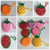 Watermelon Fruit Coin Bag With Hook 8CM Coin Pouch Keyring Pluhs Coin Purse  Put The Key/Coin