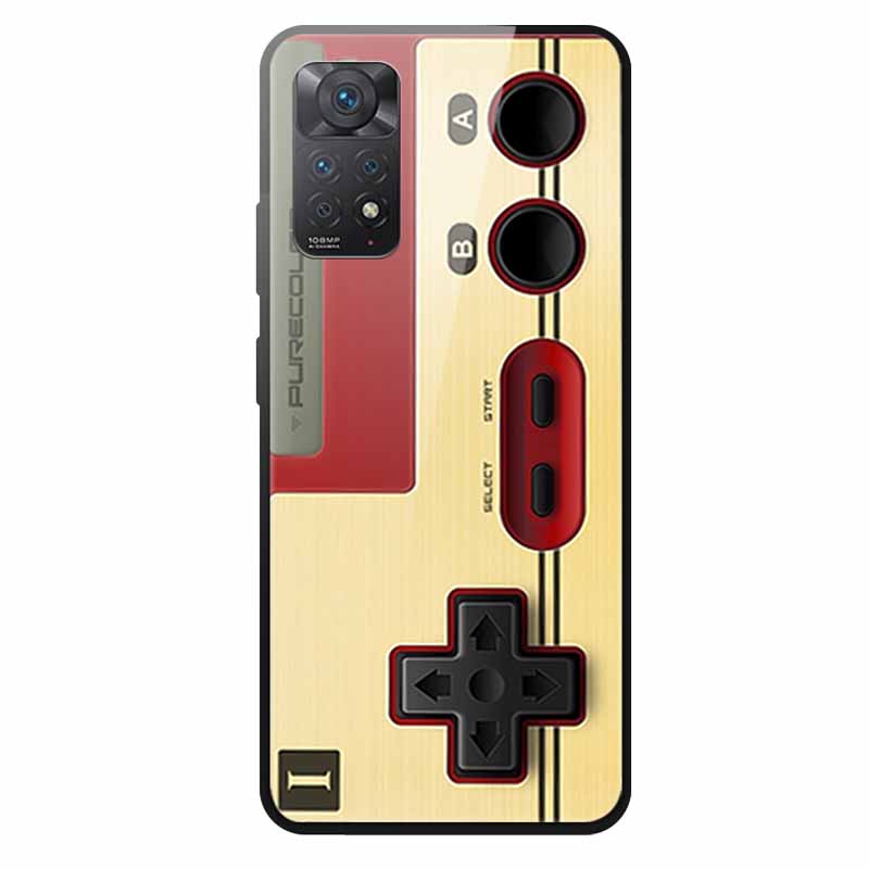 Tempered Glass Case For Xiaomi Redmi Note 12 Pro 4G Case Hard Glass Back Cover For Redmi Note 12 Pro 4G Phone Case Soft Bumper