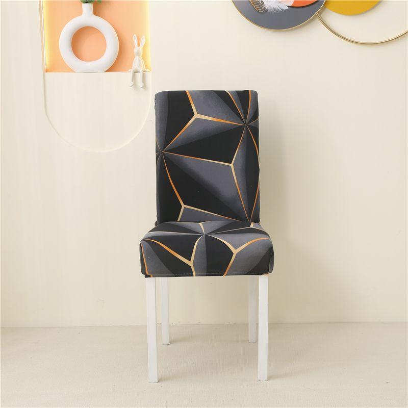 Elastic four seasons printed chair cover universal simple universal home hotel chair cover stool backrest one-piece seat