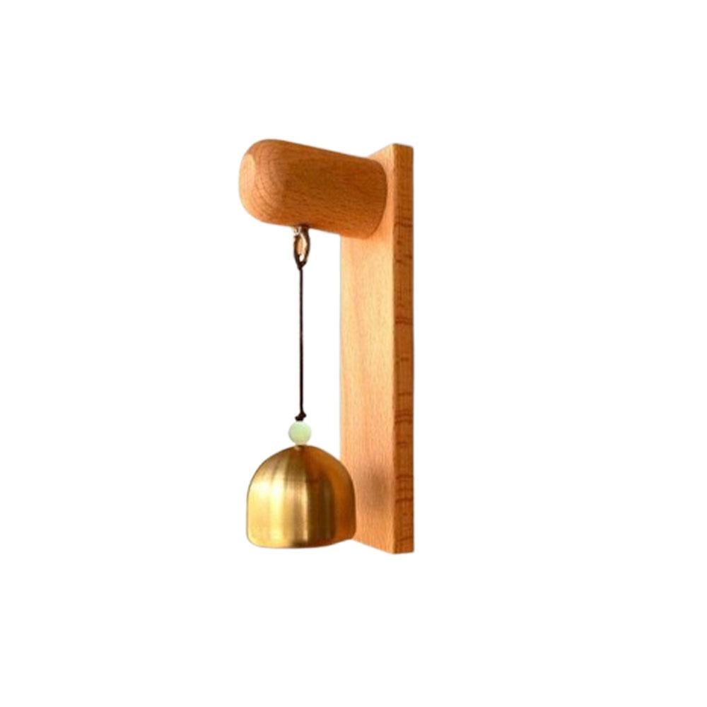 

Bells clang Wooden Door Bell Japanese Style Wind Chime Hanging Decorative Bell Home Entrance Style 1
