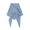 Womens Soft Knit Triangle Scarf Solid Color Warm Shawl Wrap Fashion Neck Scarves For Autumn Winter Daily Outfit