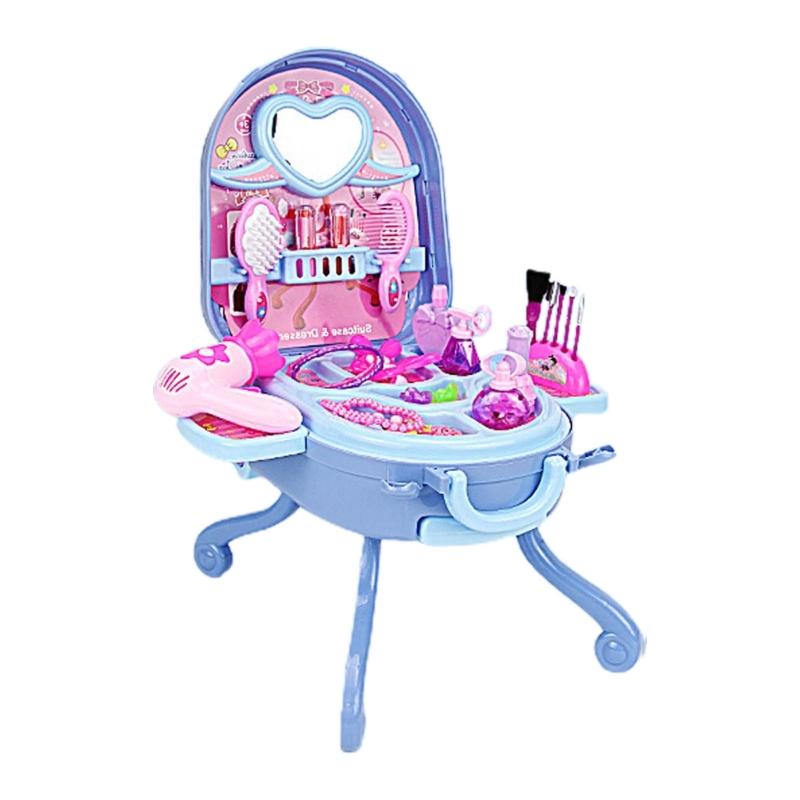 36Pcs Kids Makeup Kit for Girls Playing Make Up Set Toy for 3 4 5 6 7 8 9 10 Years Old Girls Pretend Dress-Up Beauty Set