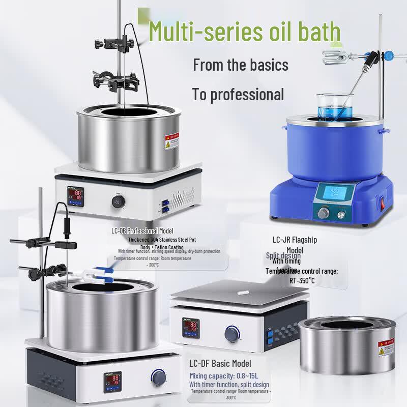 LICHEN Digital Thermostatic Oil/Water Bath with Magnetic Stirrer (CN version)