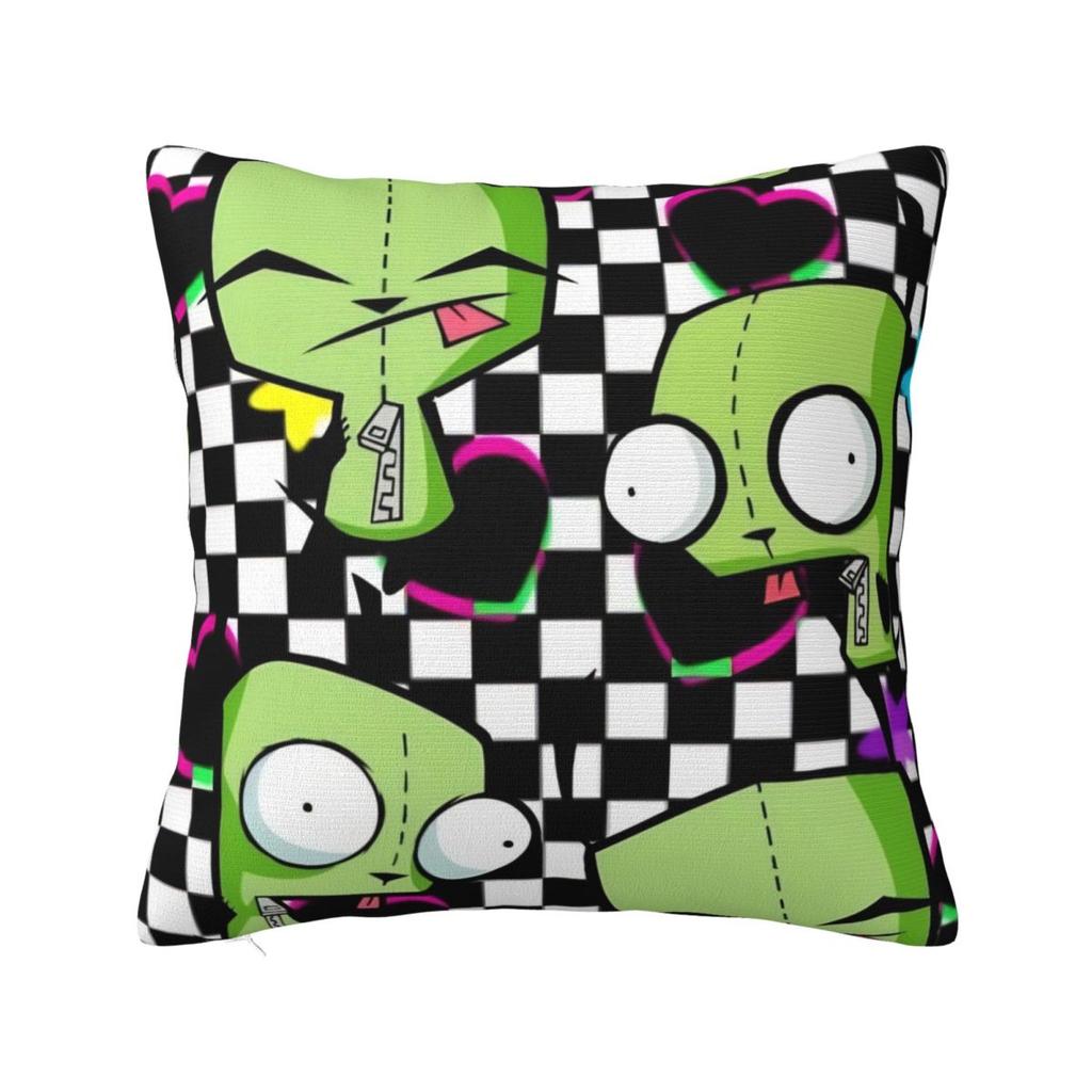 Invader Zim Gir Dib Robot Povlak na polštář Americký animovaný povlak na polštář na pohovku ložnici domácí dekorace Povlak na polštář Povlaky na polštáře Dárek