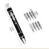Portable 8 In 1 Aluminum Alloy Screwdriver Pen - Changeable Magnetic Bits For Easy Repairs & Disassembly Repair Tools