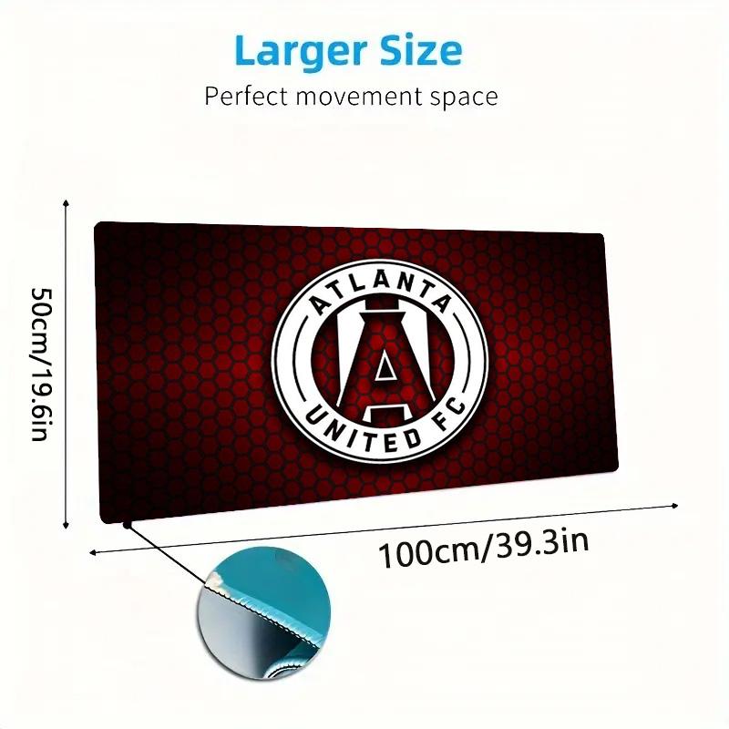 Atlanta United FC Color Mouse Pad Large Gaming Table Cushion Non-slip Laptop Tablet Big Mousepad XXL Mat Mini PC Playmat With Lock Edge