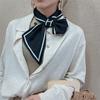 Luxury Brand Skinny Neckerchief Scarf For Women Satin Silk Ribbons Bandana Ladies Neck Tie Wrist Wrap Shawl Echarpe