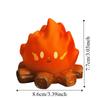 Flame Design LED Electronic Candle Lamp Cute Cartoon Bonfire Ambience Night Light Small Size Nordic Design Bonfire Lamp