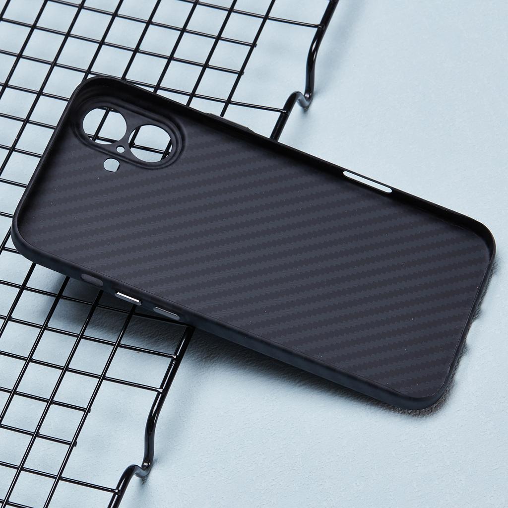 X-LEVEL For iPhone 16 Plus Case Carbon Fiber Texture Hard PC Phone Cover Anti-Shock