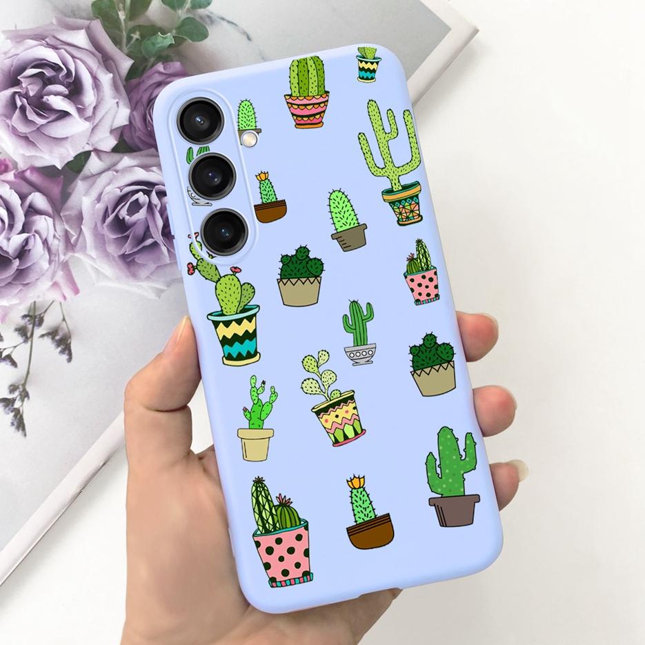 For Samsung Galaxy A55 Case Pretty Cartoon Girls Sunflower Cover Soft TPU Phone Case For Samsung A15 A25 A35 A55 5G Fundas Coque