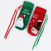 Christmas Wine Bottle Bags Reusable Xmas Champagne Bottle Covers Clothes for New Year Wedding Holiday Parties Dinner Table Decor