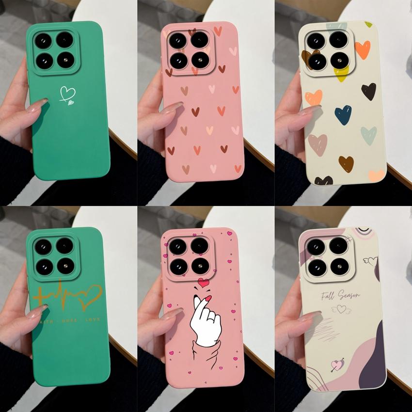 Multicolored Love Heart Patterns Phone Case For Xiaomi 17 15 15T 14T Pro Poco M7 M8 F7 F8 C71 C75 Shockproof Silicone Back Cover Shell For Xiaomi Capa