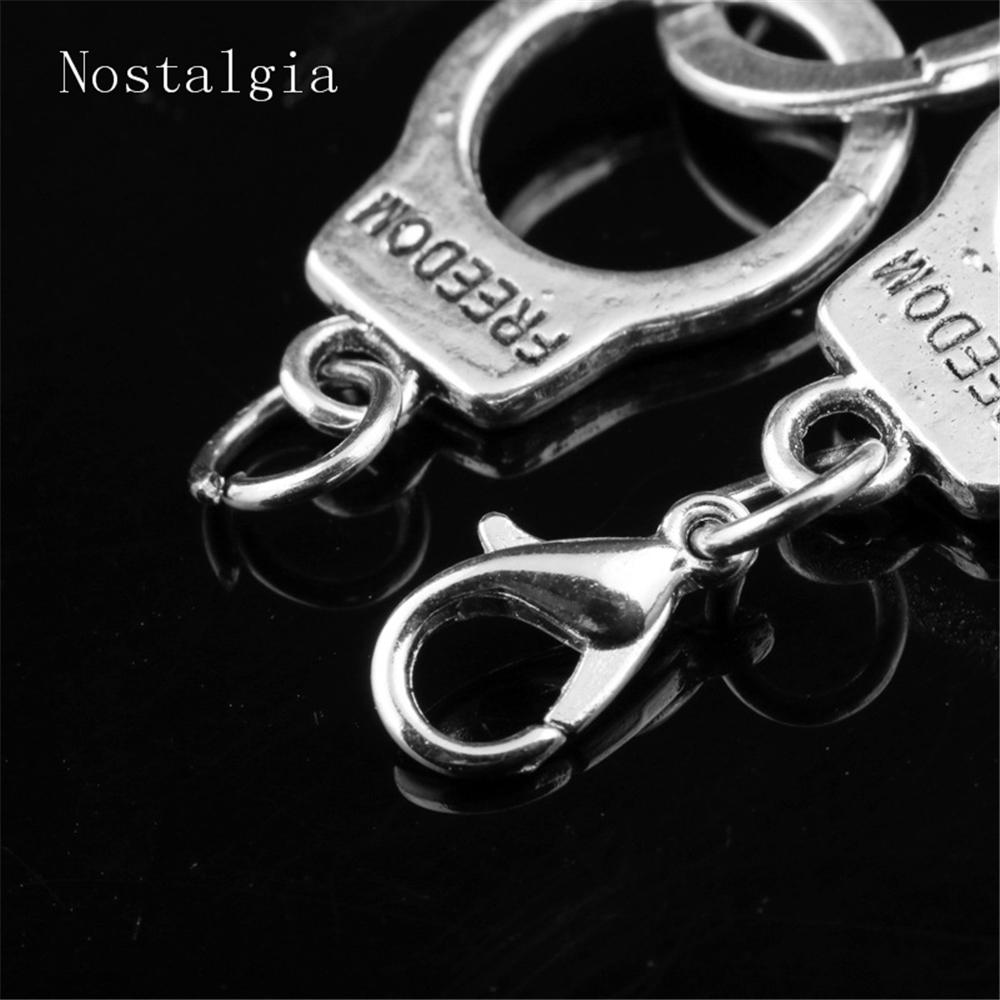 New Fashion Fifty Shades Of Grey Inspired 50 Shades Charms Bracelet Tie Handcuffs Gray Bracelets Women Crime Bracelet Punk