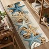 Tropical Coastal Runner Rug With Natural Texture Soft Touch Surface Non Slip Carpet For Living Room Corridor Decoration