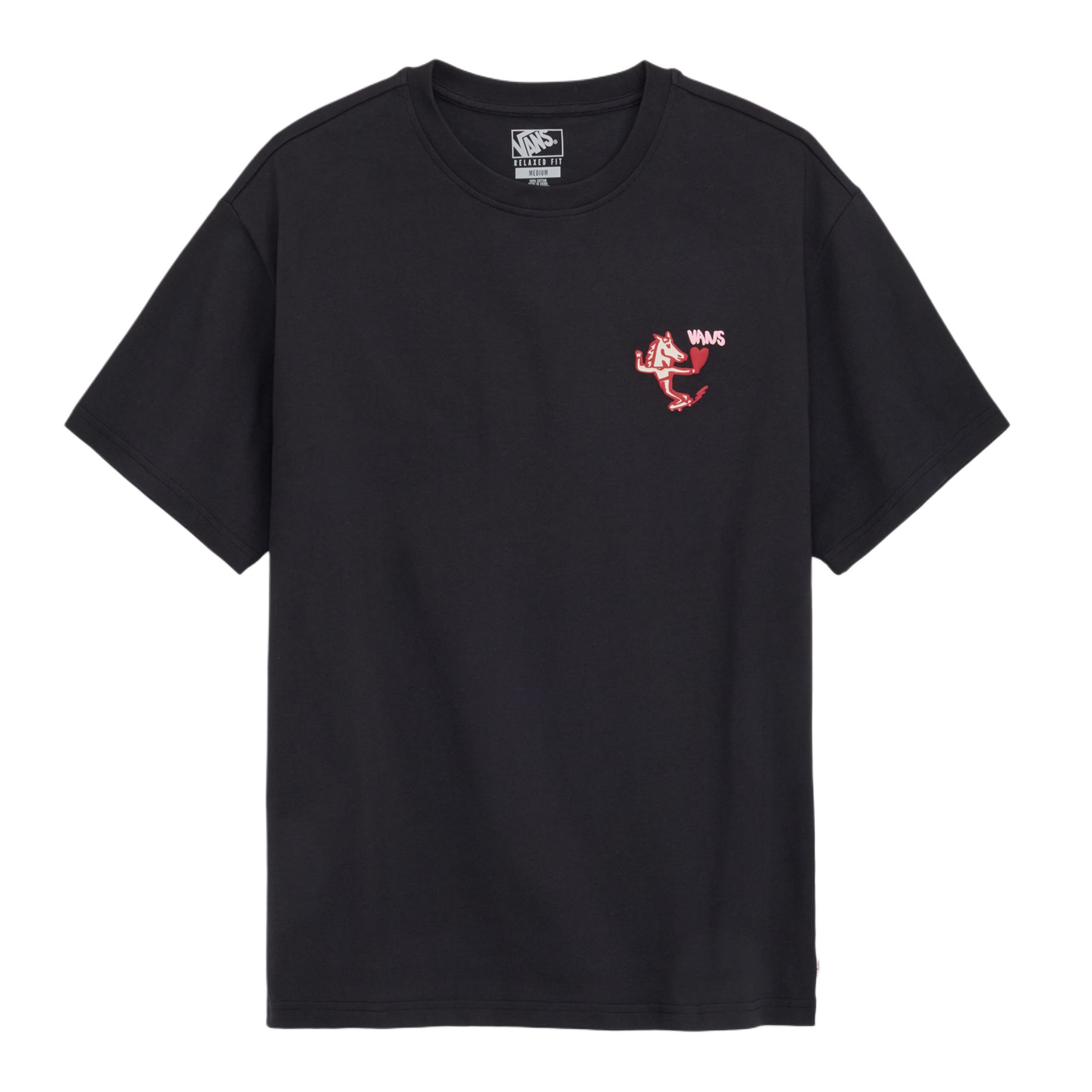 Vans BOLIN T Shirts Men s Black Crew Neck Moderate VN000ZXPBLK L