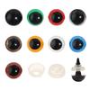Handmade Dual-Color Cartoon Doll Eyes – Red Crystal Pupils Accessory