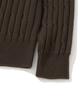 KNITTED [Nitied X Fashion Planet] Cable Round Knit Brown