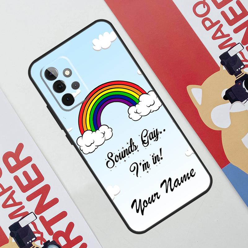 Lgbt Pride Personalised  Name Phone Case For Samsung Galaxy A53 A33 A23 A13 A52 A32 A22 A12 A51 A71 A14 A24 A34 A54 A21S