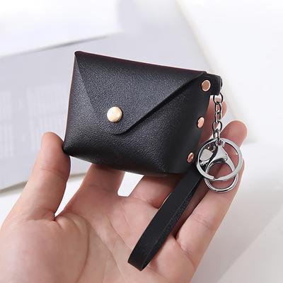 Pu Leder Schlüsselanhänger Haspe Frauen Männer Tasche Tasche Brieftasche Halter Kette Schlüssel Brieftasche Ring Haushälterin Tasche Schlüssel Organizer