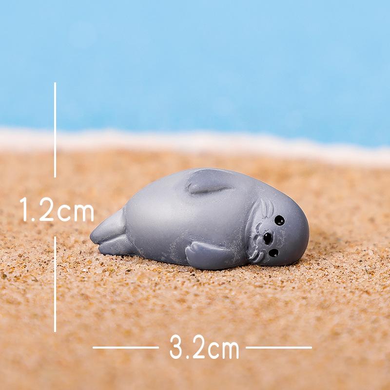 Micro-landscape Ornaments, Realistic Sea Lions, Sea Dogs, Seals and Other Small Animal Creative Car Resin Craft Decorative Accessories