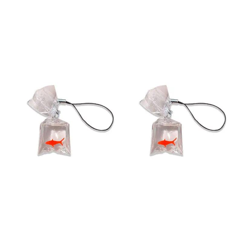 Kawaii Fish Phone Charms Strap Lanyard Cute Women Chain Pendant For Keys Bags Lovely Accessories